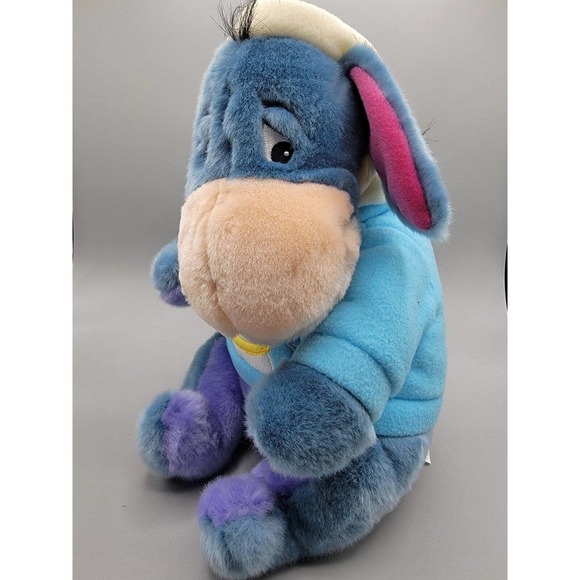Disney Other - Disney Winter Eeyore Plush Winnie the Pooh 12" With Detachable Tail